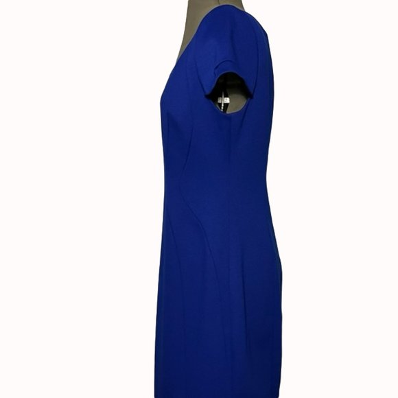 TAHARI Ultraviolet (Cobalt Blue) Talisa Dress NWT - Picture 6 of 12